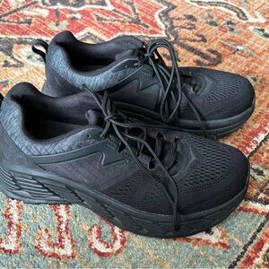 Hoka One One Black Athletic Shoes with Cushioned Midsole